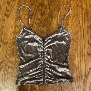 Express velvet tank top